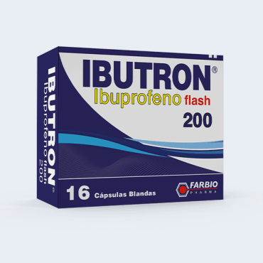 IBUTRON SUSPENSIÓN ORAL (Ibuprofeno 200 mg / 5mL) – Farbiopharma