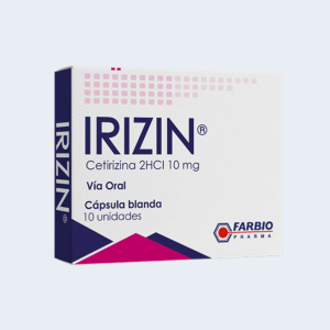 IRIZIN <br><h50>Cetirizina 2HCI 10 mg<h50>