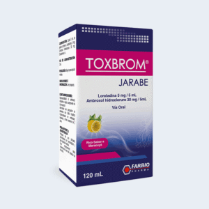 TOXBROM JARABE<br><h50>LORATADINA 5 mg / 5 mL <br>AMBROXOL HIDROCLORURO 30 mg / 5mL</h50>