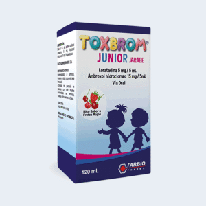 TOXBROM JUNIOR<br><h50>LORATADINA 5 mg / 5 mL <br>AMBROXOL HIDROCLORURO 15 mg / 5mL</h50>